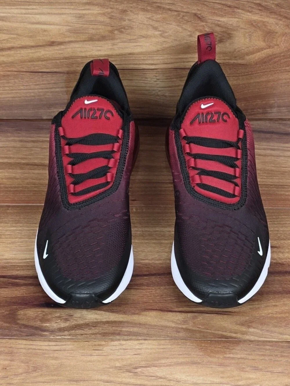 Nike Air Max 270 (GS) Gym Red/Black/White Size 6.5Y/Womens Sz 8 New (943345 603)